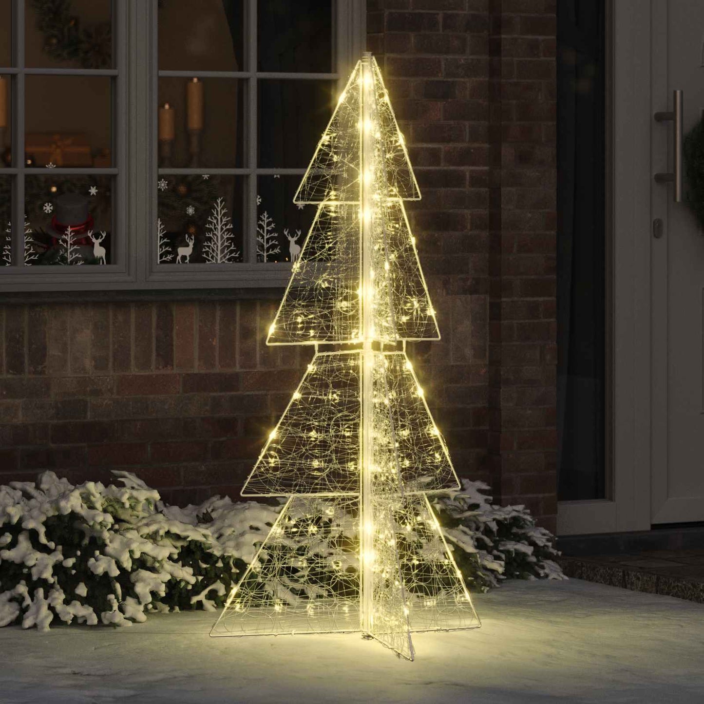 Juletræ 160 LED'er Varm hvid 150 cm Akryl