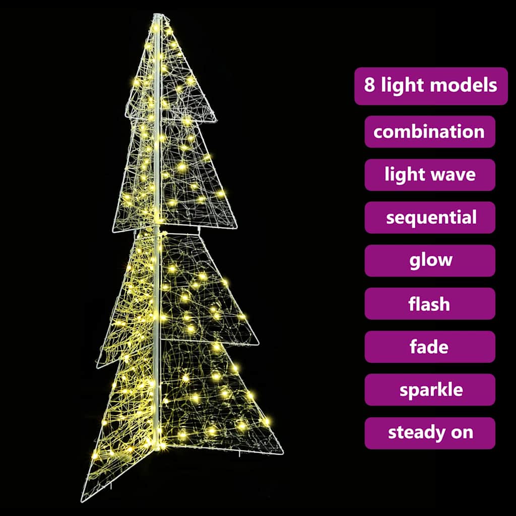 Juletræ 160 LED'er Varm hvid 150 cm Akryl