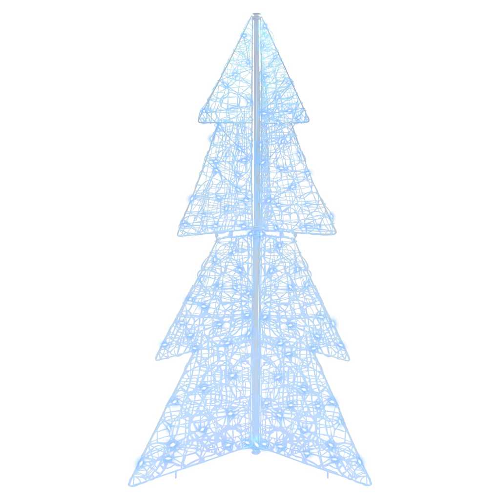 Juletræ 160 LED'er Kold Hvid 150 cm Akryl
