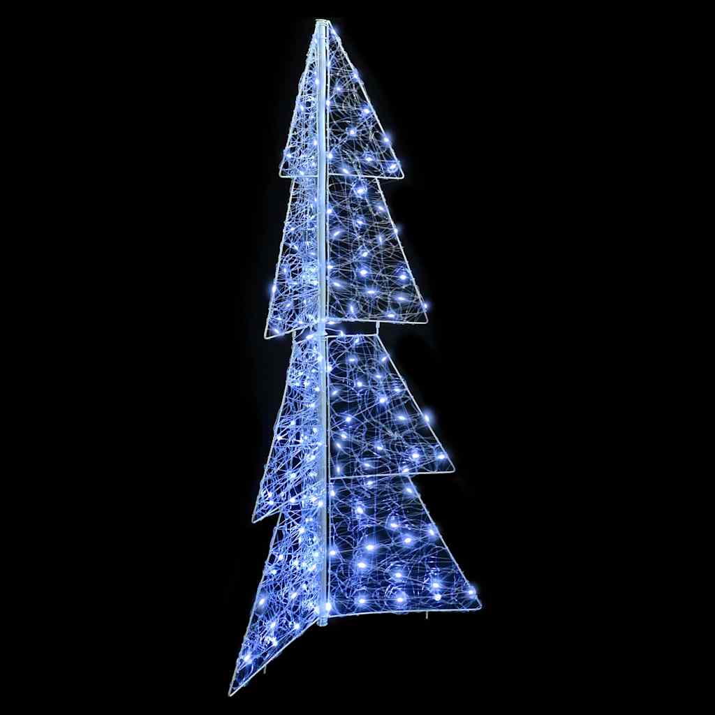 Juletræ 160 LED'er Kold Hvid 150 cm Akryl