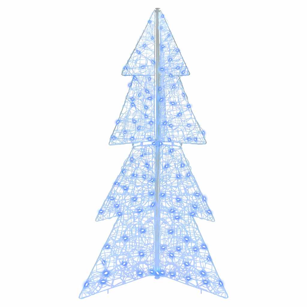 Juletræ 160 LED'er Blå 150 cm Akryl