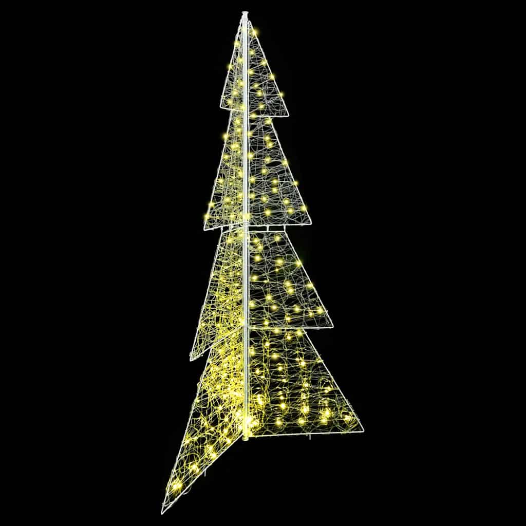Juletræ 240 LED'er Varm hvid 180 cm Akryl