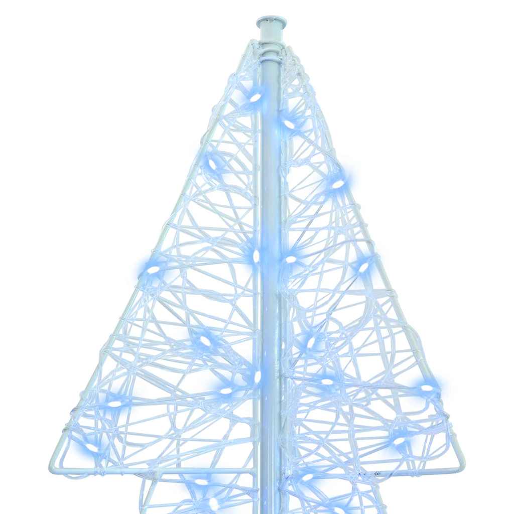 Juletræ 240 LED'er Kold Hvid 180 cm Akryl