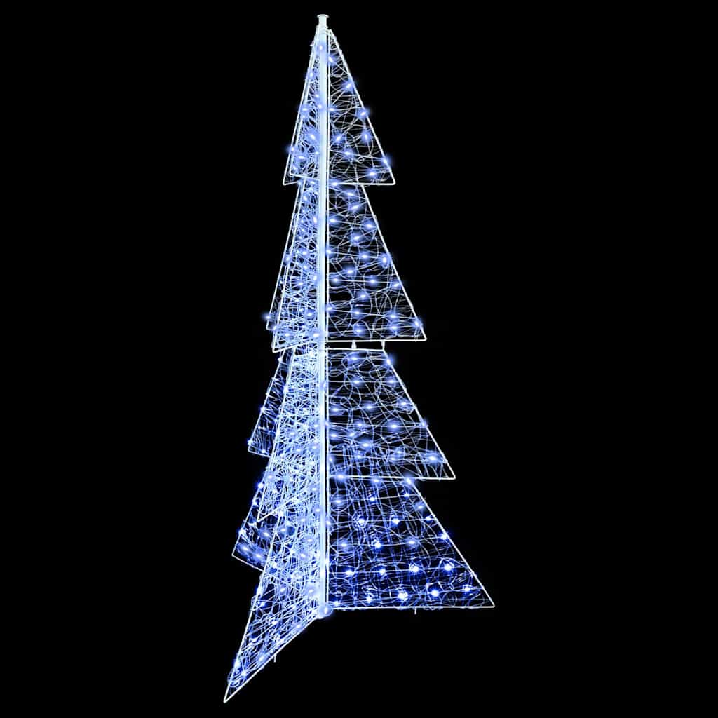 Juletræ 240 LED'er Kold Hvid 180 cm Akryl