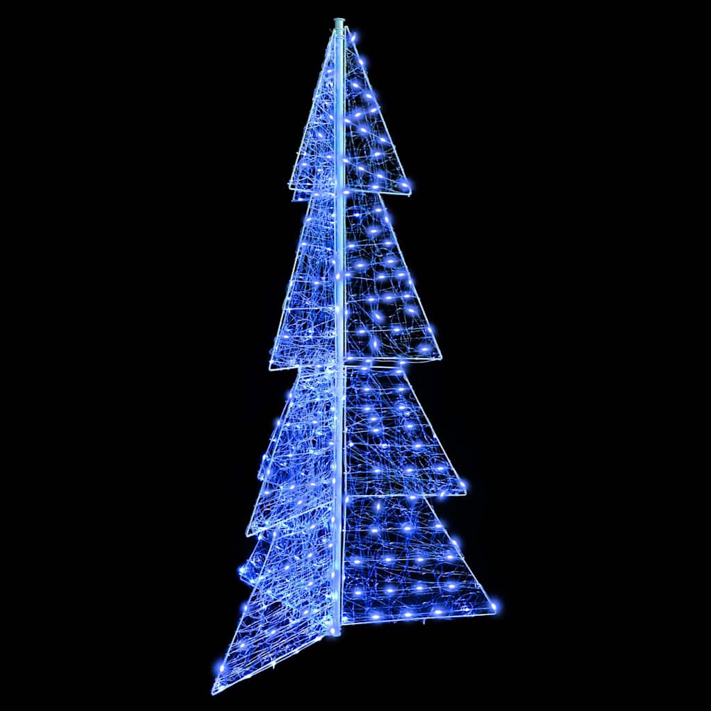 Juletræ 240 LED'er Blå 180 cm Akryl