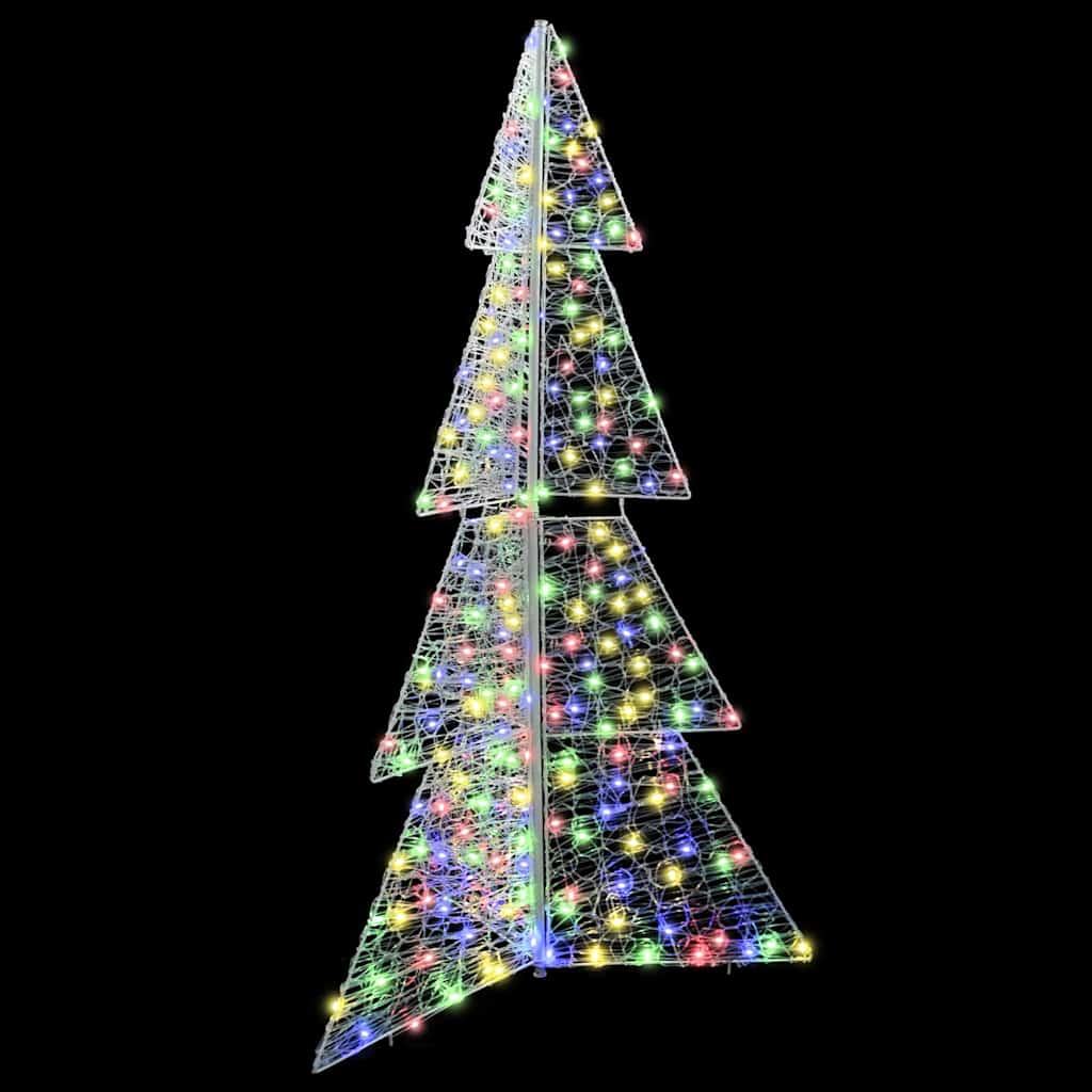 Juletræ 240 LED'er Flerfarvet 180 cm Akryl