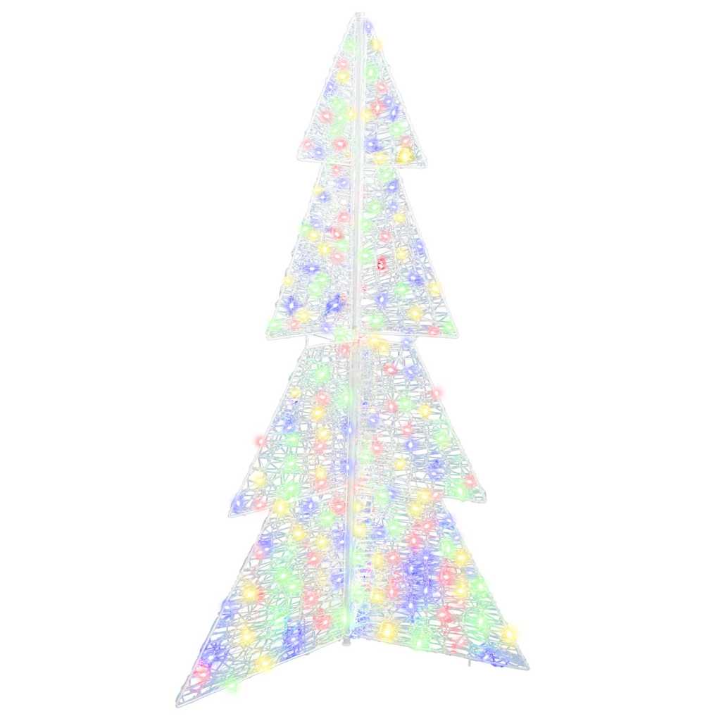 Juletræ 240 LED'er Flerfarvet 180 cm Akryl