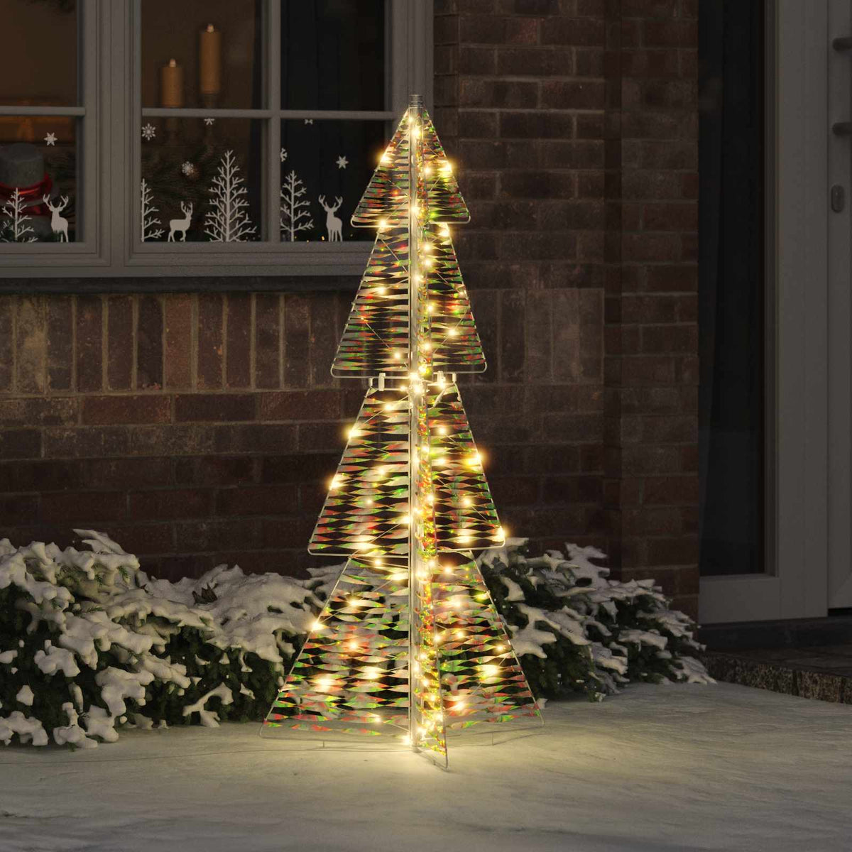 Juletræ 100 LED'er Varm hvid 120 cm PET
