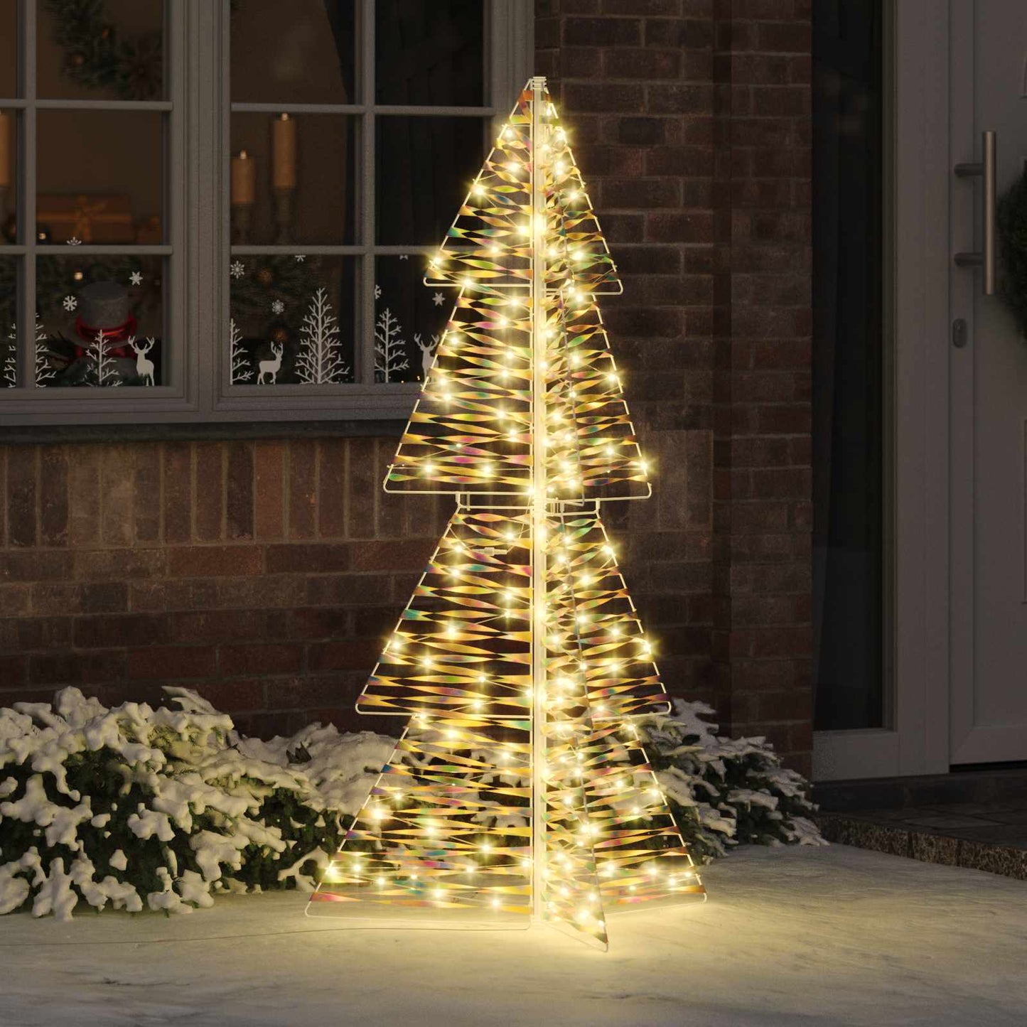 Juletræ 160 LED'er Varm hvid 150 cm PET