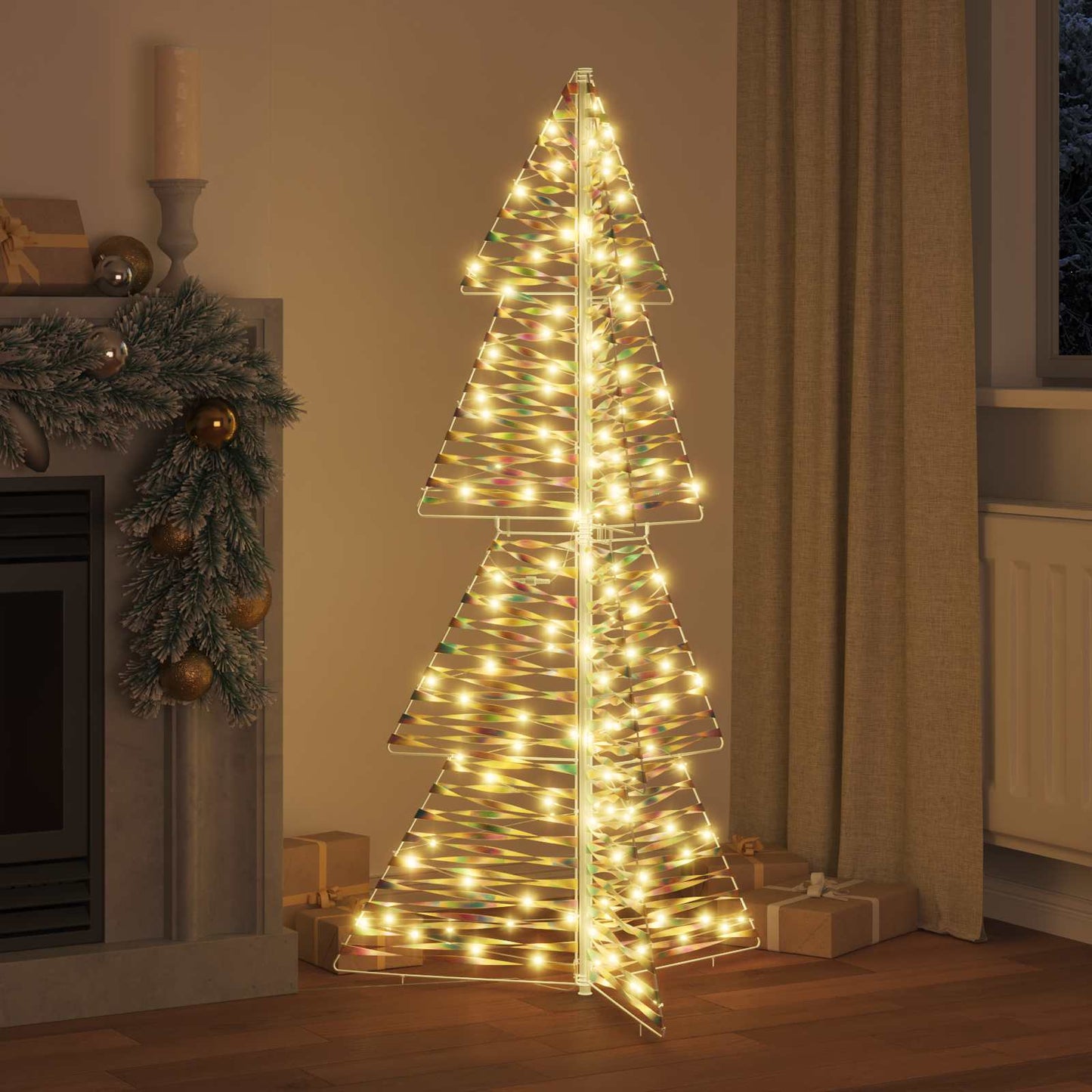 Juletræ 160 LED'er Varm hvid 150 cm PET