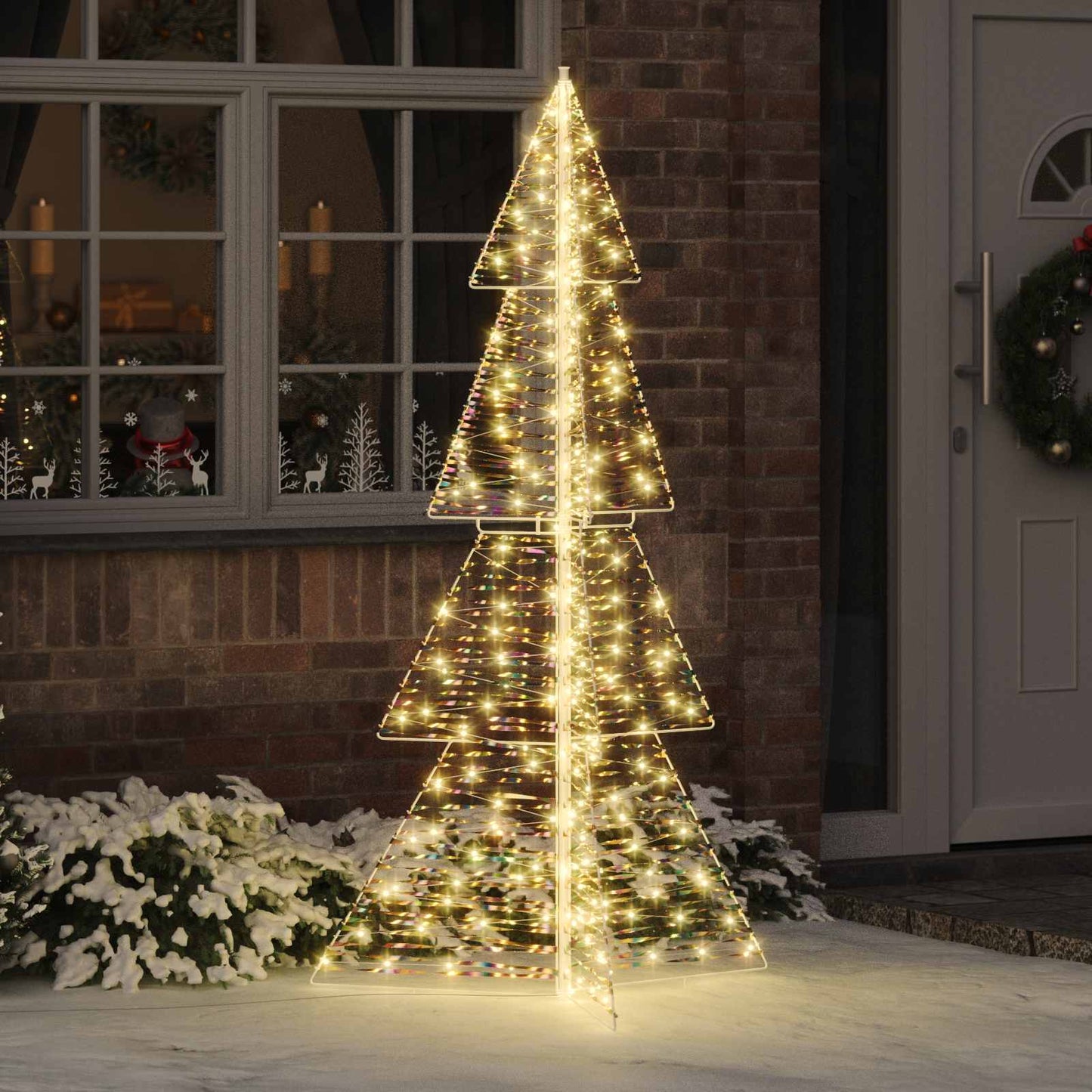 Juletræ 240 LED'er Varm hvid 180 cm PET