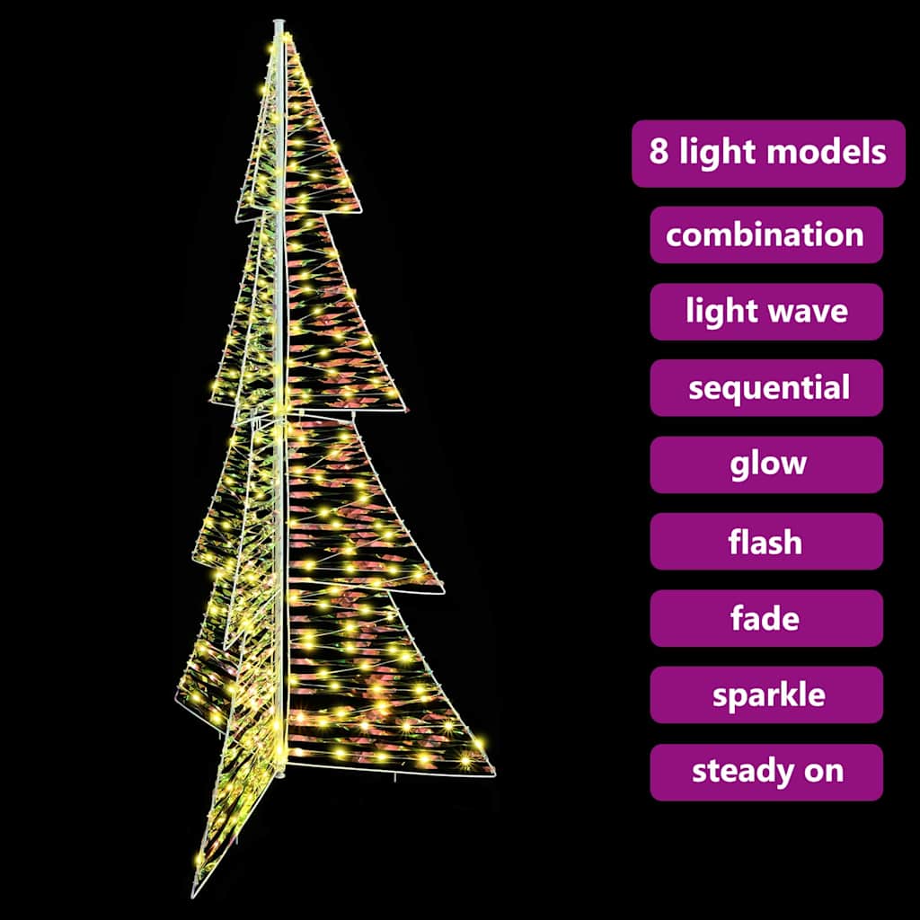 Juletræ 240 LED'er Varm hvid 180 cm PET