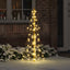 Juletræ 100 LED'er Varm hvid 120 cm PET