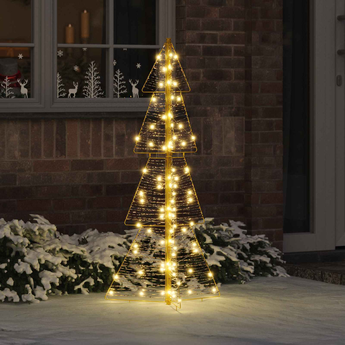 Juletræ 100 LED'er Varm hvid 120 cm PET