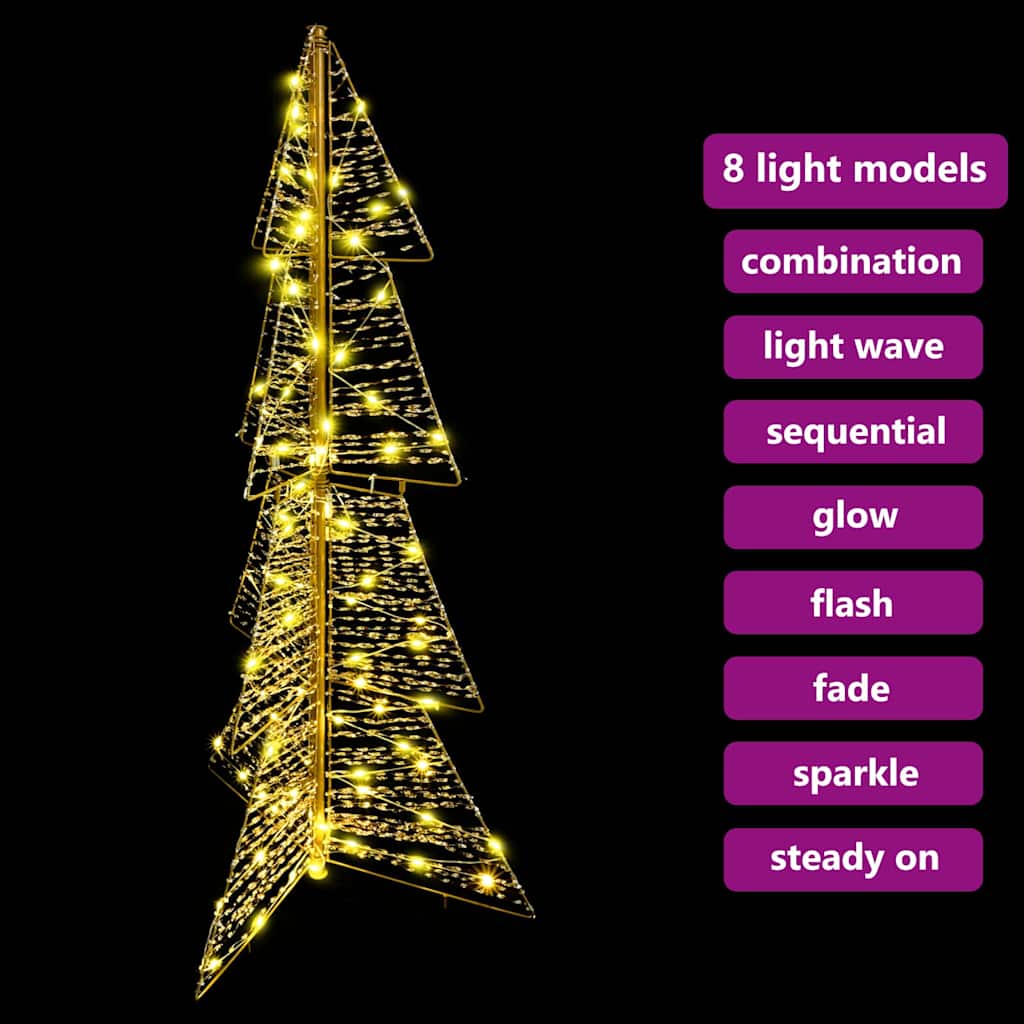 Juletræ 100 LED'er Varm hvid 120 cm PET