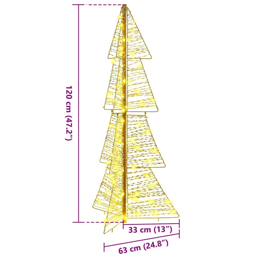 Juletræ 100 LED'er Varm hvid 120 cm PET