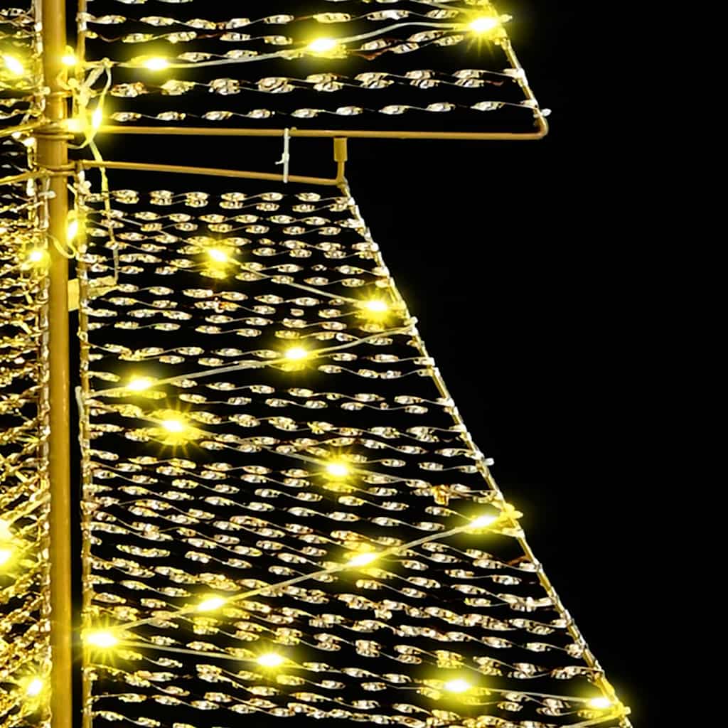 Juletræ 240 LED'er Varm hvid 180 cm PET