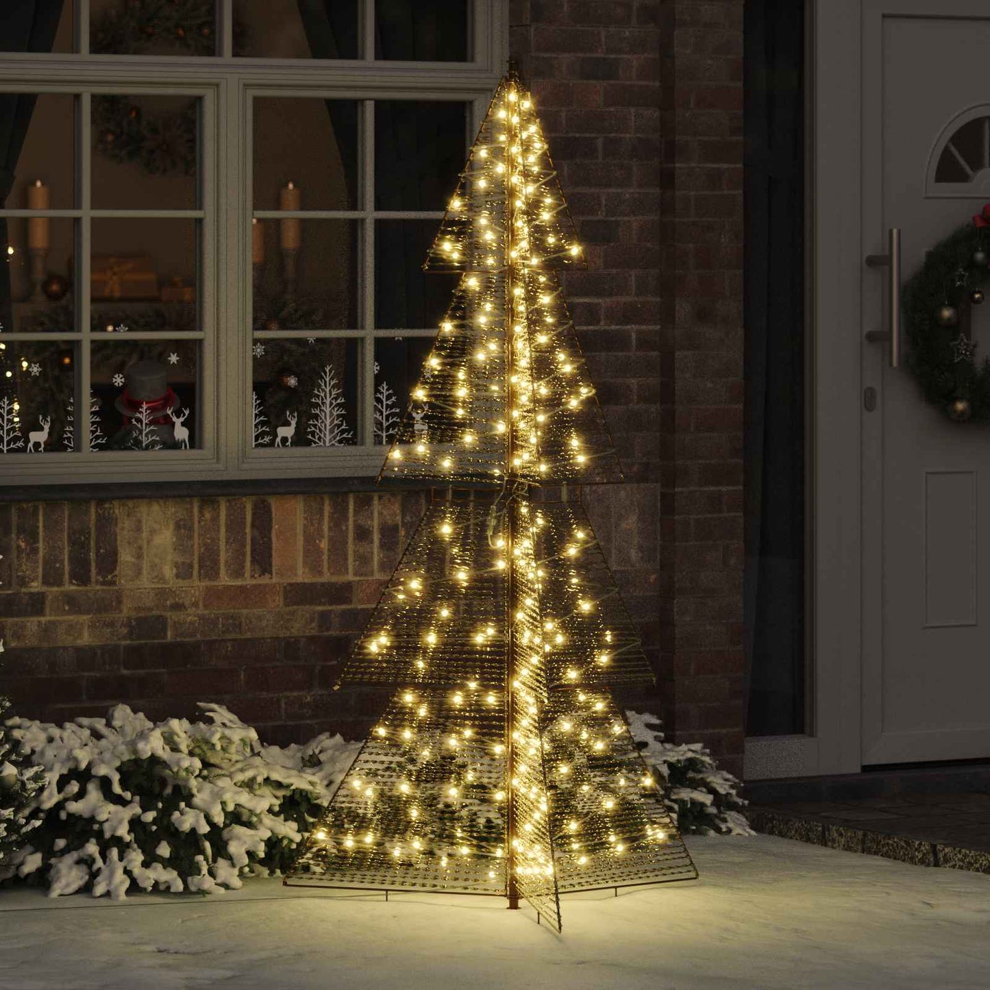 Juletræ 240 LED'er Varm hvid 180 cm PET