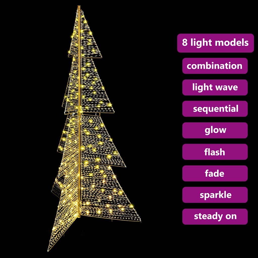 Juletræ 240 LED'er Varm hvid 180 cm PET