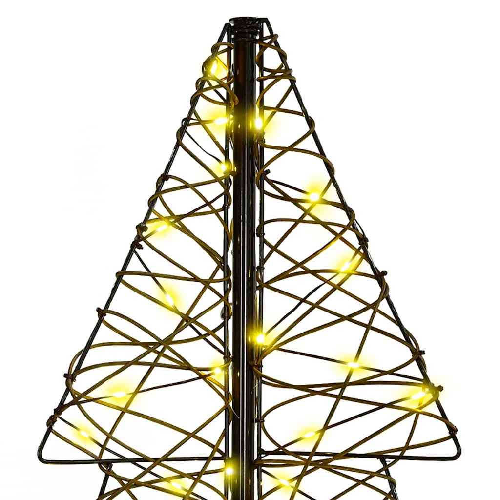 Juletræ 160 LED'er Varm hvid 150 cm Rattan