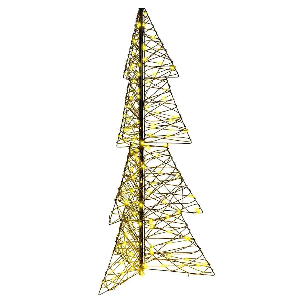 Juletræ 160 LED'er Varm hvid 150 cm Rattan