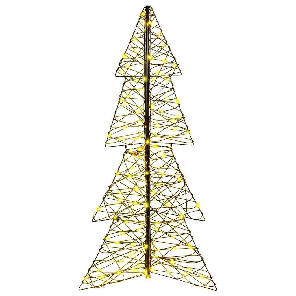 Juletræ 160 LED'er Varm hvid 150 cm Rattan