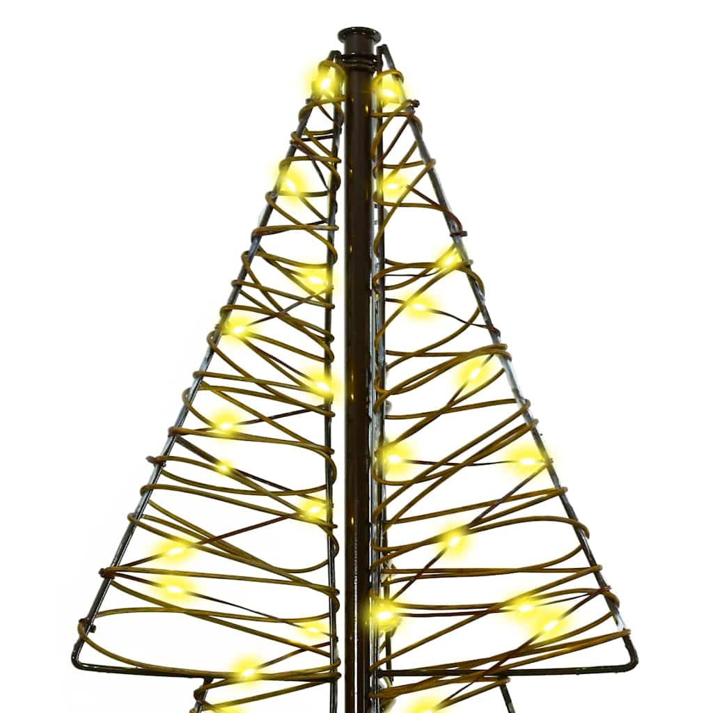 Juletræ 240 LED'er Varm hvid 180 cm Rattan
