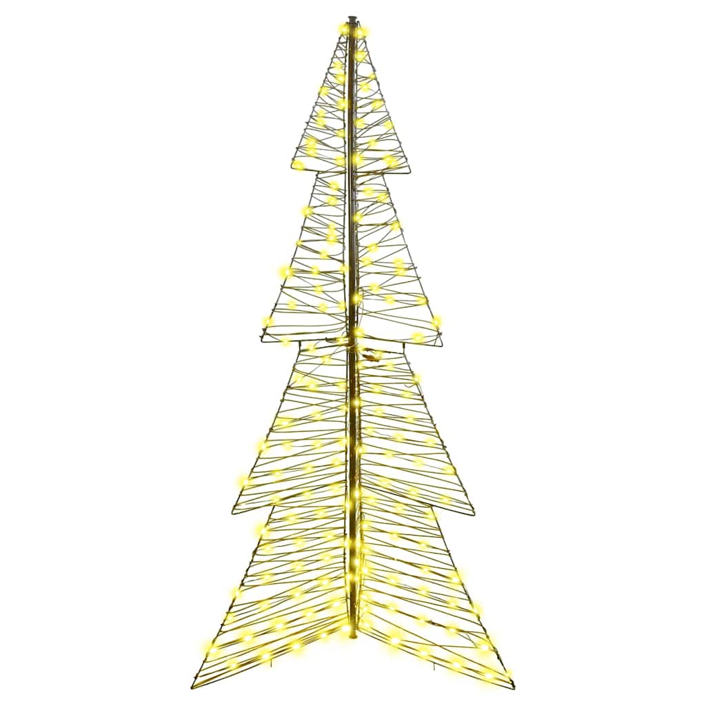 Juletræ 240 LED'er Varm hvid 180 cm Rattan