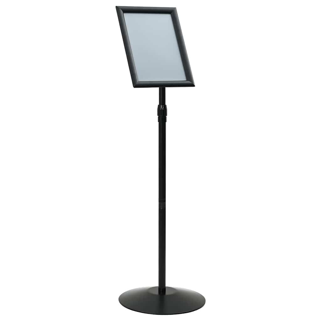 Pedestal Plakatstand a3 PVC og Stål Sort