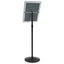 Pedestal Plakatstand a3 PVC og Stål Sort