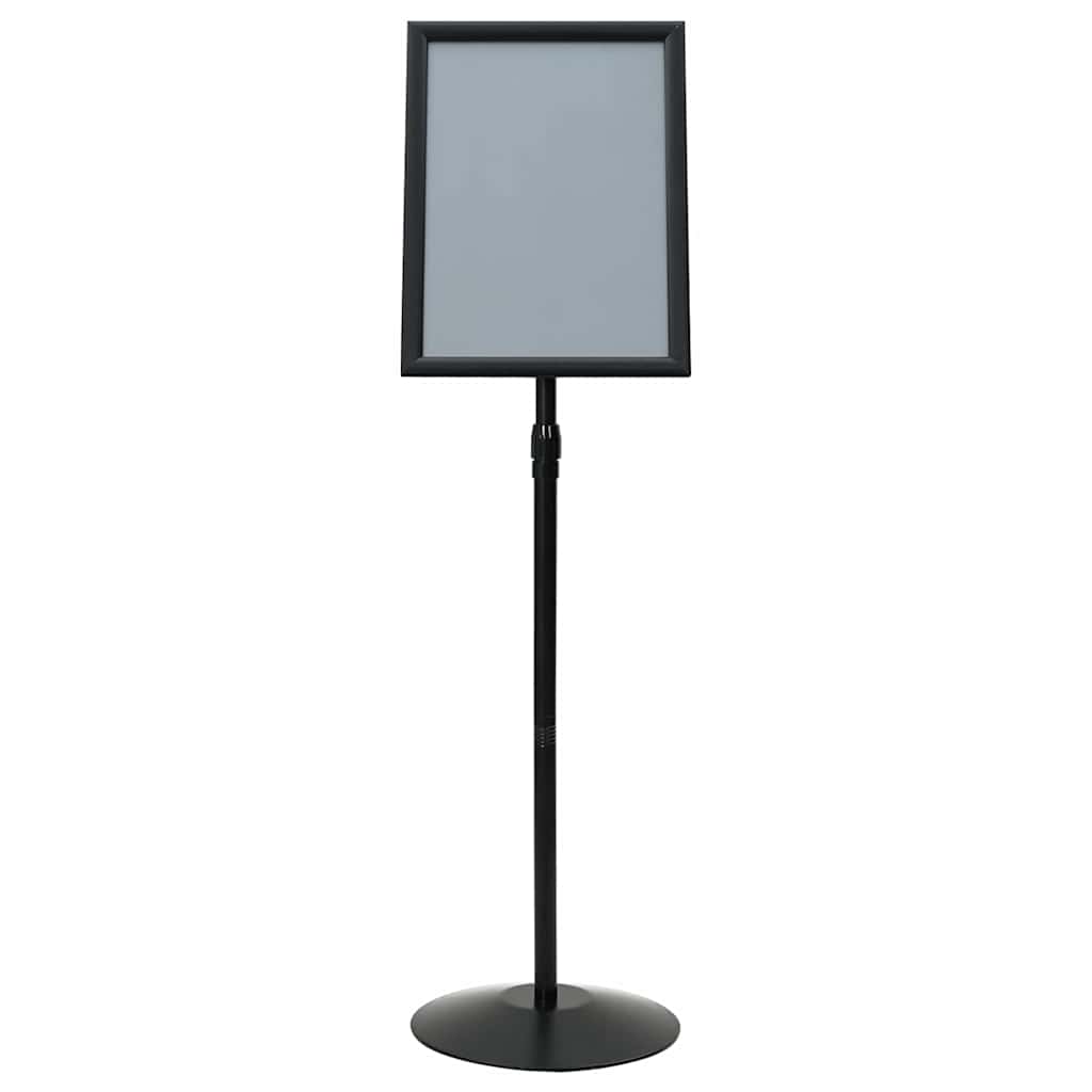 Pedestal Plakatstand a3 PVC og Stål Sort