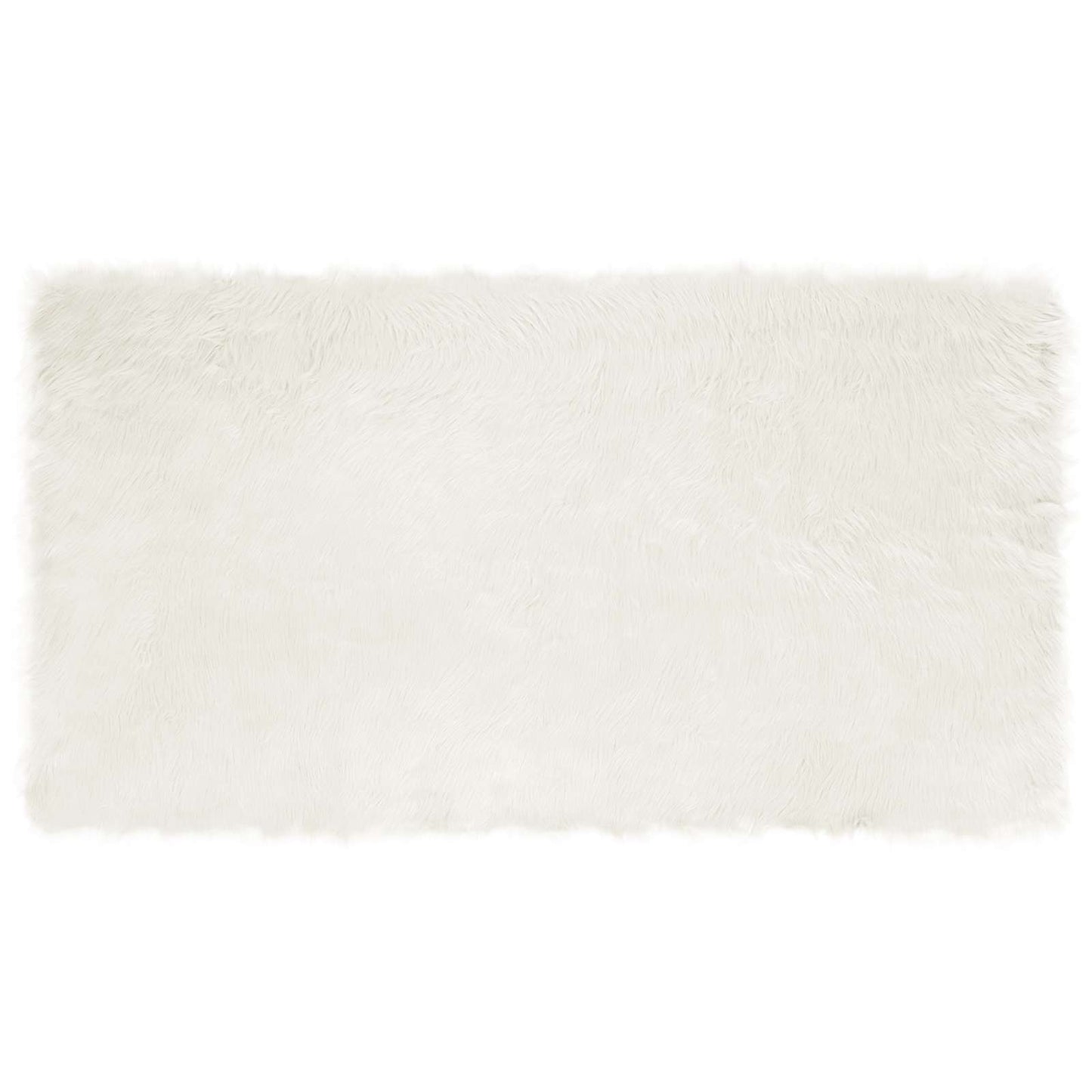 Fuskobbel lammeskindstæppe TAFALLA Hvid 60 x 110 cm Polyester