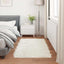 Fuskobbel lammeskindstæppe TAFALLA Hvid 80 x 150 cm Polyester