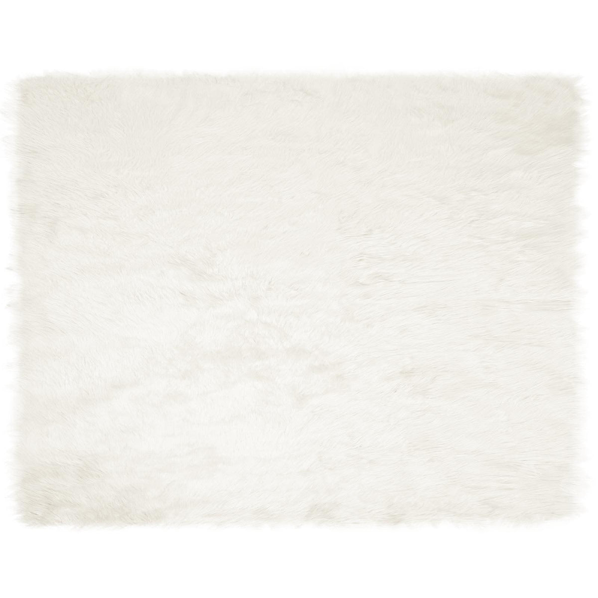 Fuskobbel lammeskindstæppe TAFALLA Hvid 200 x 280 cm Polyester