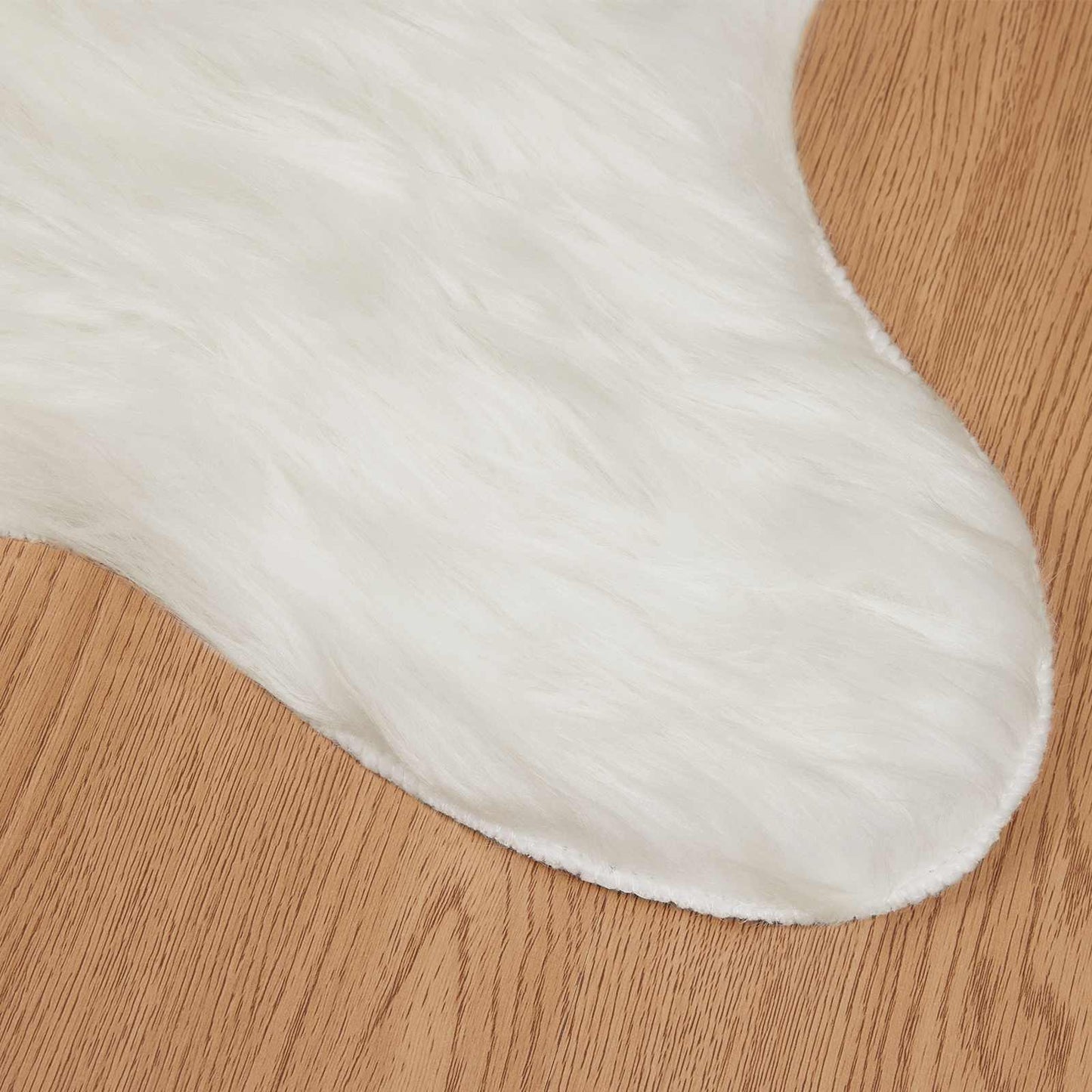 Fuskobbel lammeskindstæppe TAFALLA Hvid 60 x 90 cm Polyester