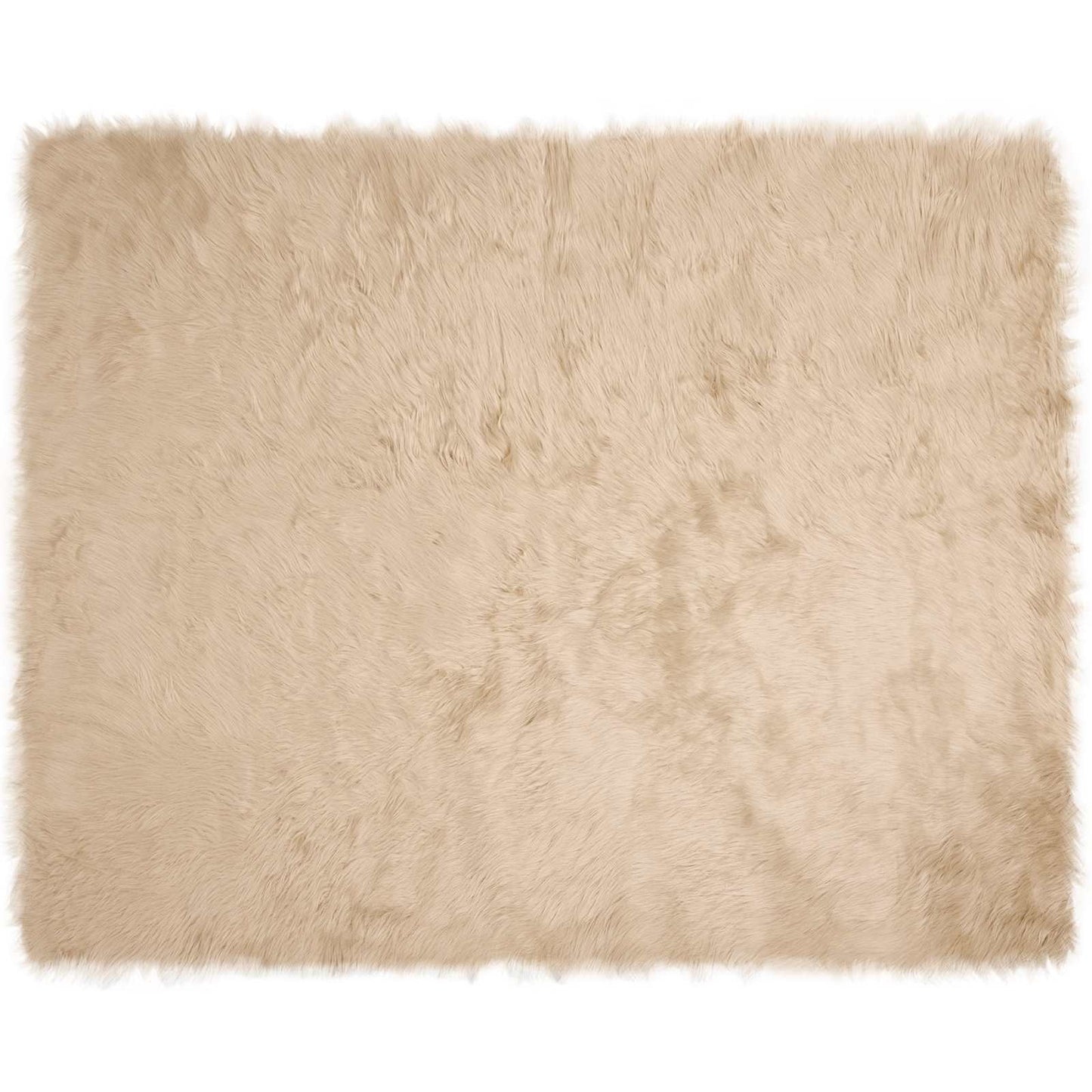 Fuskobbel lammeskindstæppe TAFALLA Beige 200 x 280 cm Polyester