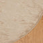 Fuskobbel lammeskindstæppe TAFALLA Beige Ø 80 cm Polyester