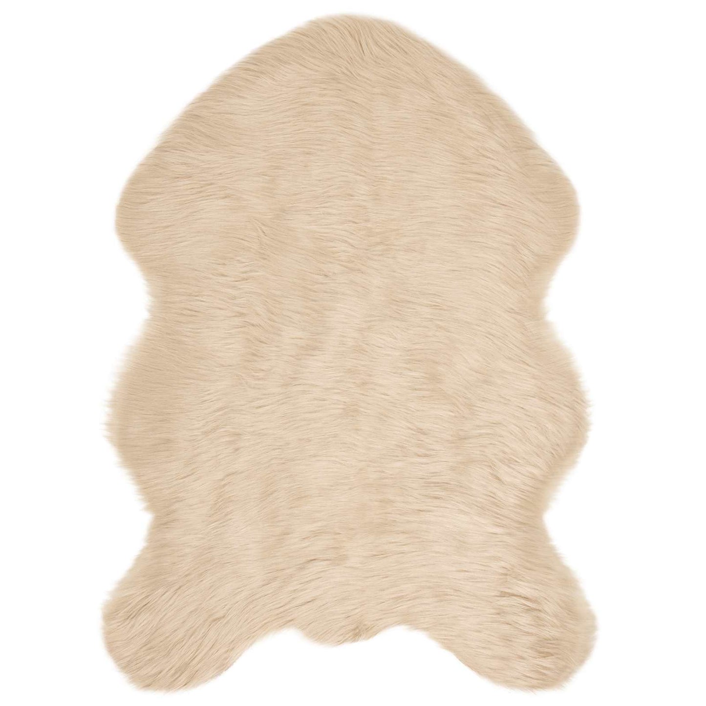 Fuskobbel lammeskindstæppe TAFALLA Beige 60 x 90 cm Polyester