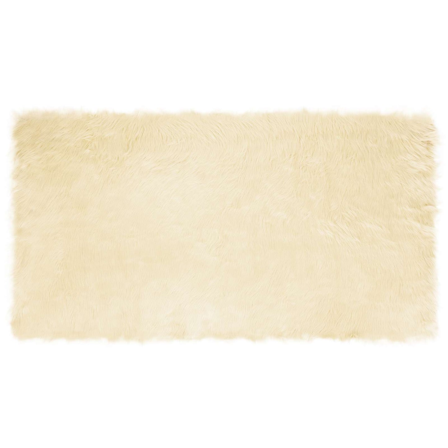 Fuskobbel lammeskindstæppe TAFALLA Cremefarvet 60 x 110 cm