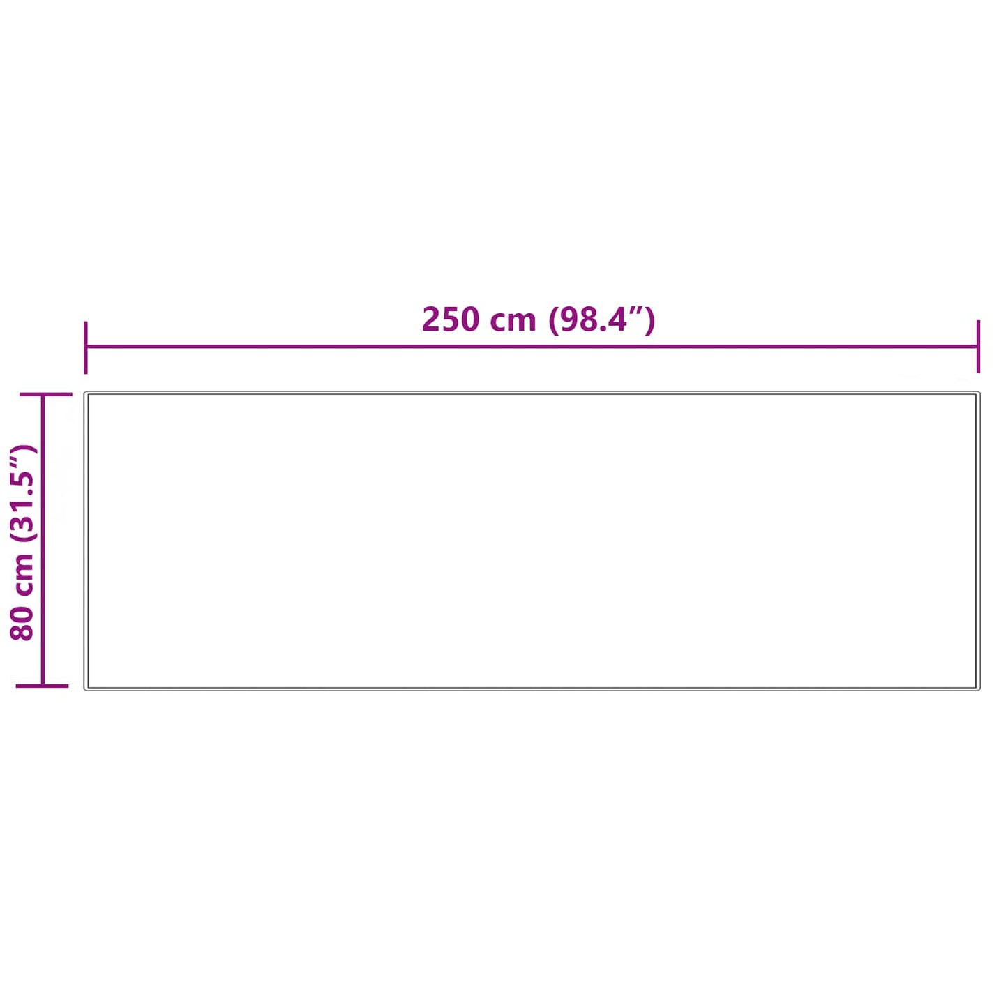 Fuskobbel lammeskindstæppe TAFALLA Cremefarvet 80 x 250 cm