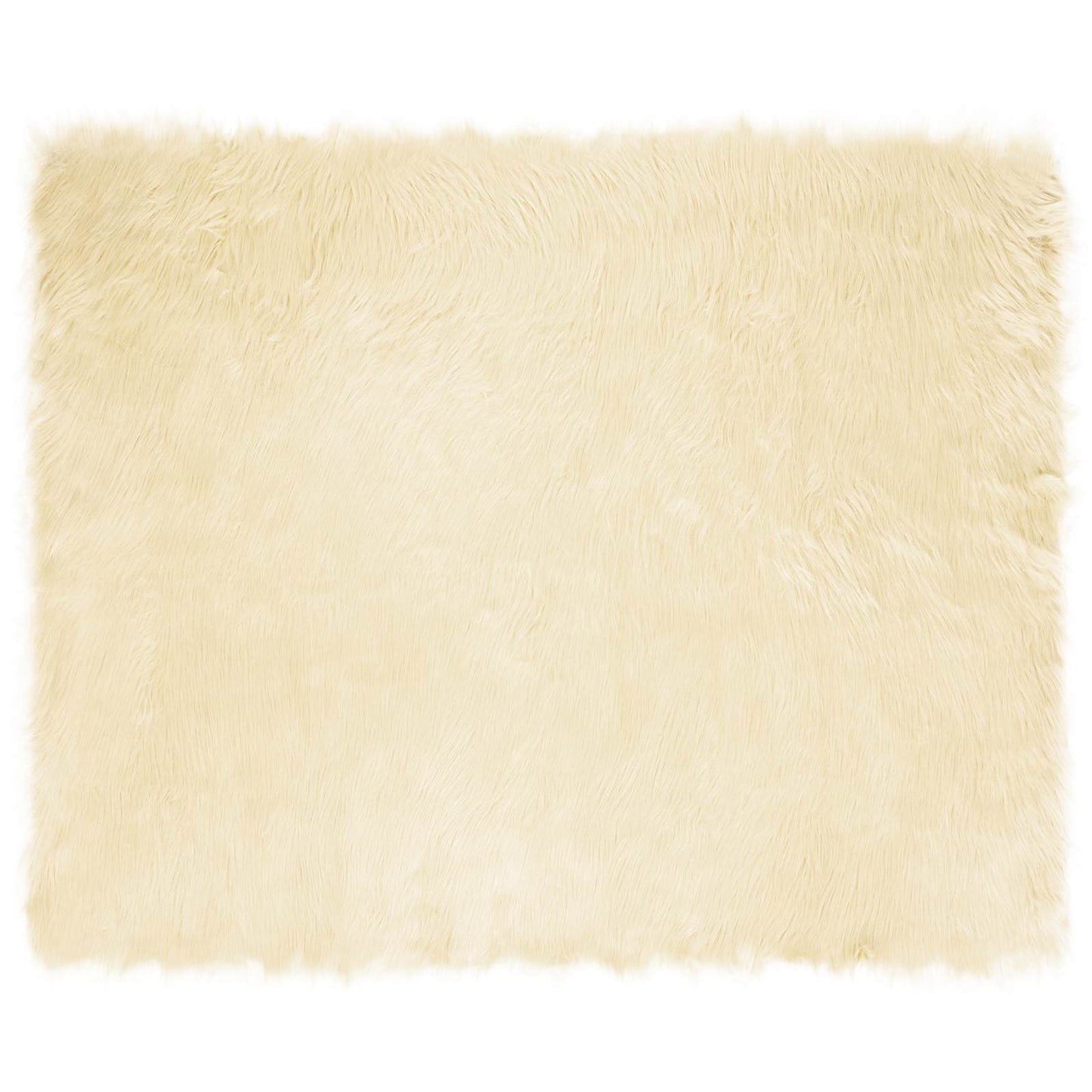 Fuskobbel lammeskindstæppe TAFALLA Cremefarvet 200 x 280 cm