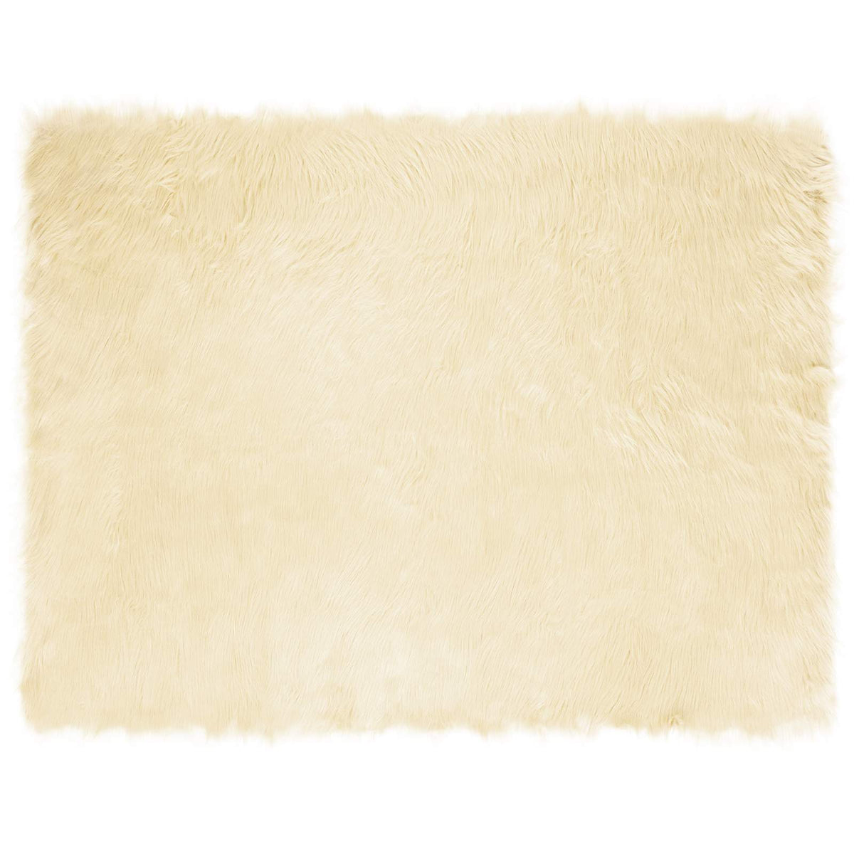 Fuskobbel lammeskindstæppe TAFALLA Cremefarvet 240 x 340 cm