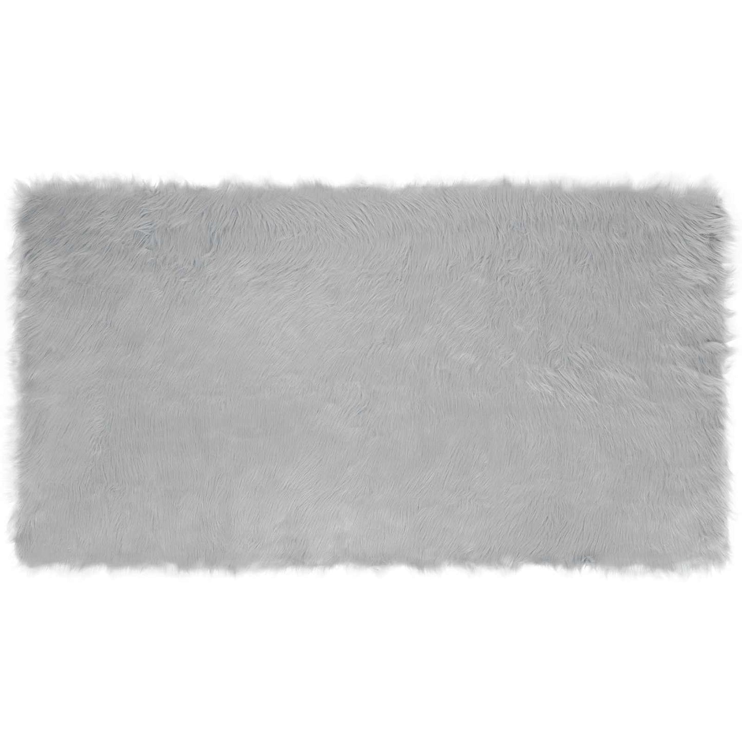 Fuskobbel lammeskindstæppe TAFALLA Grå 60 x 110 cm Polyester