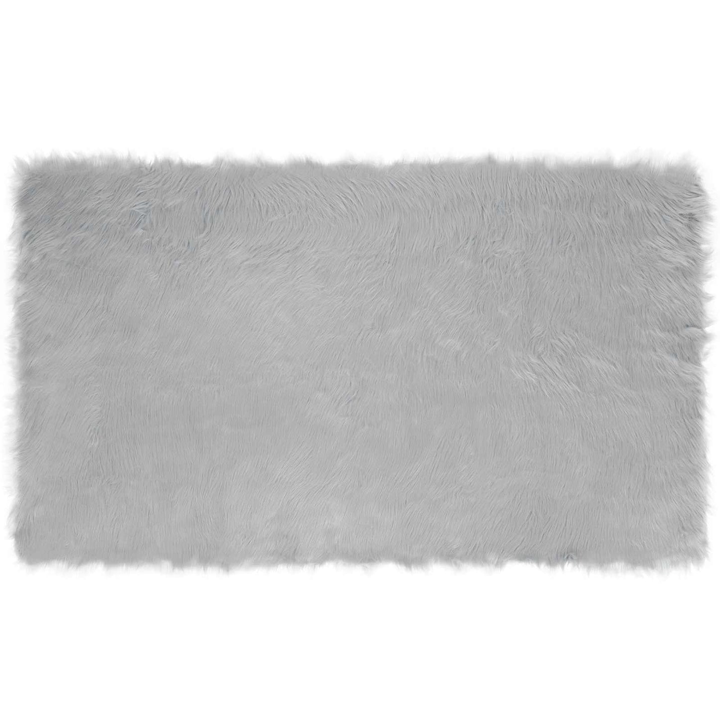 Fuskobbel lammeskindstæppe TAFALLA Grå 100 x 200 cm Polyester