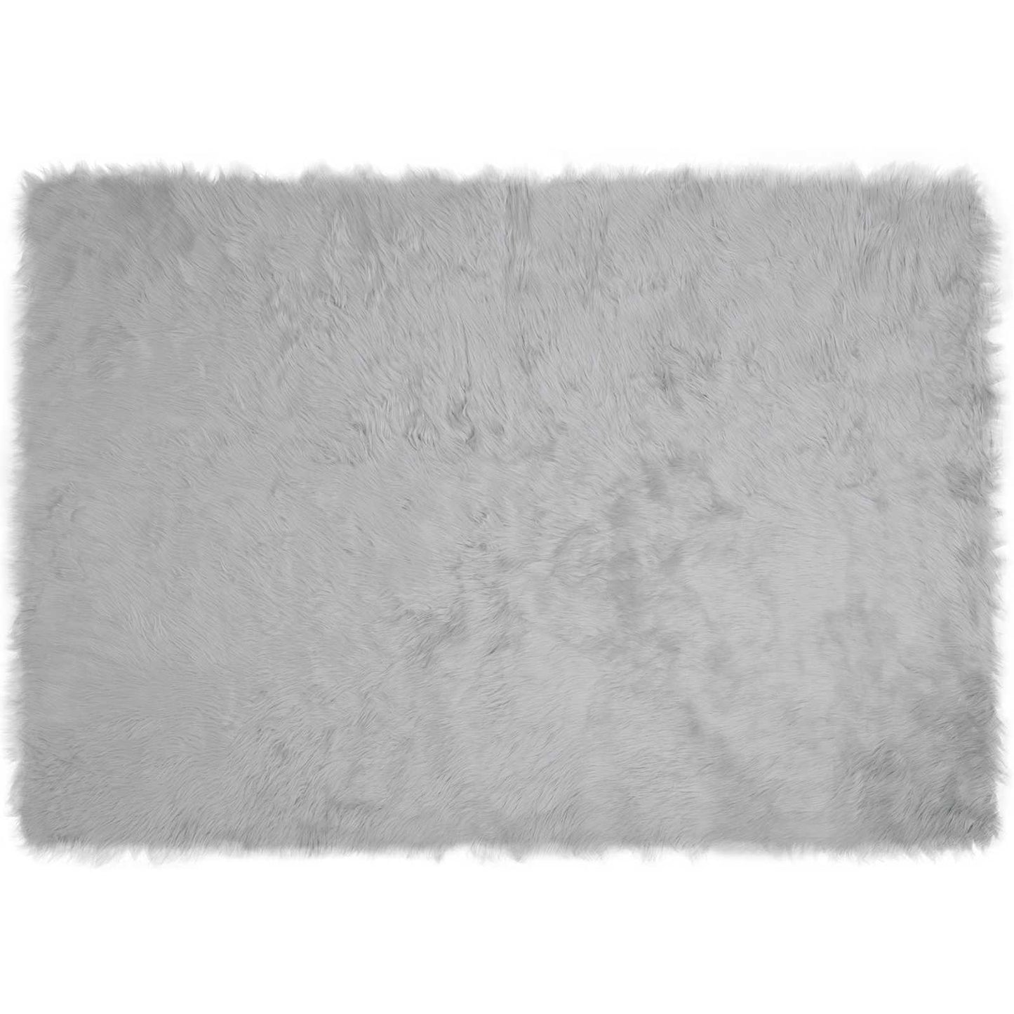 Fuskobbel lammeskindstæppe TAFALLA Grå 120 x 170 cm Polyester
