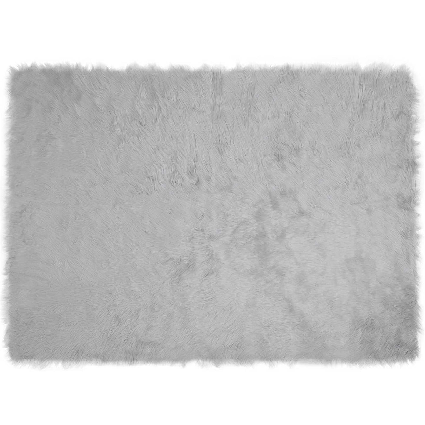 Fuskobbel lammeskindstæppe TAFALLA Grå 160 x 230 cm Polyester