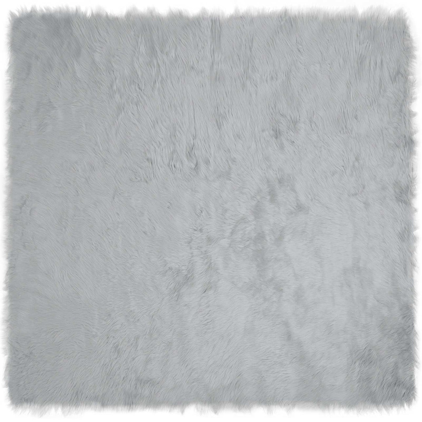 Fuskobbel lammeskindstæppe TAFALLA Grå 240 x 240 cm Polyester