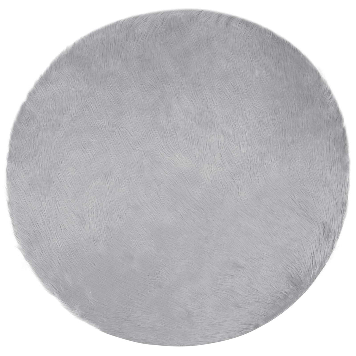 Fuskobbel lammeskindstæppe TAFALLA Grå Ø 120 cm Polyester