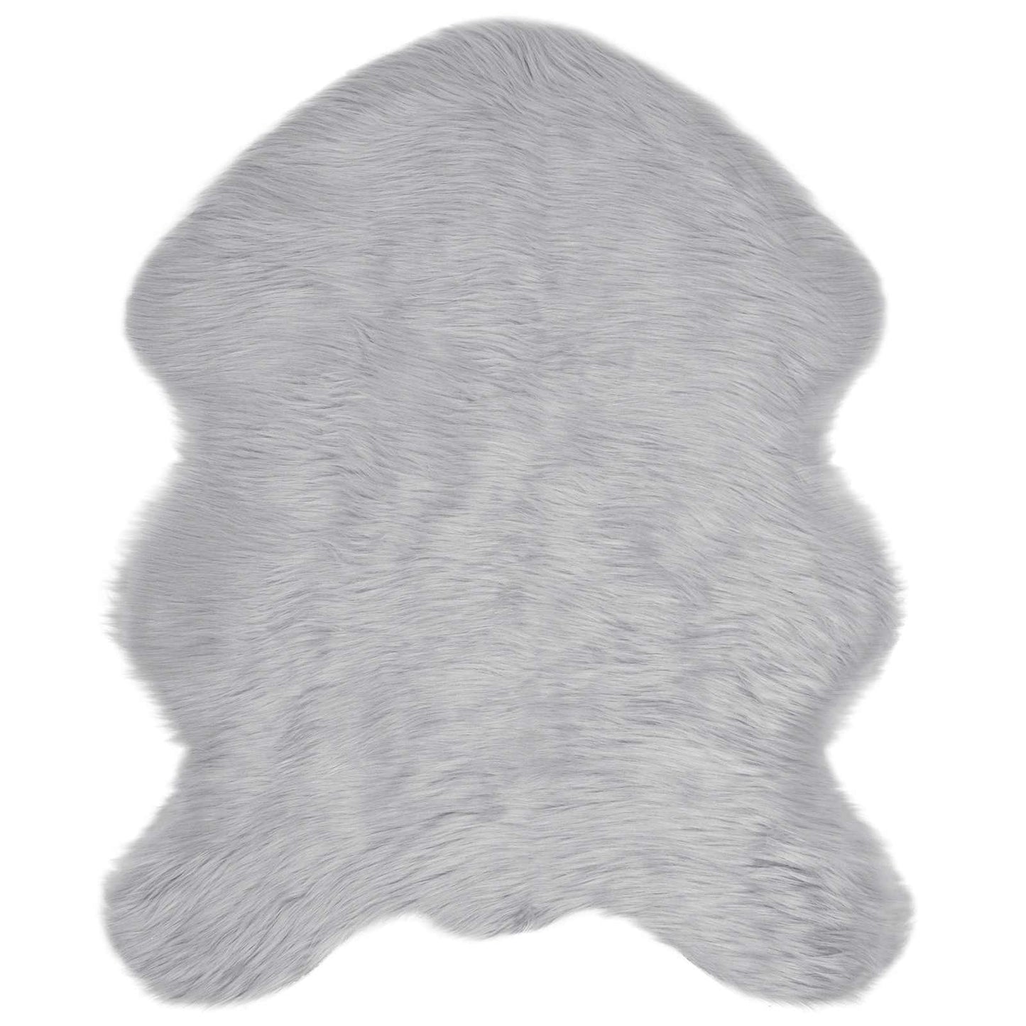 Fuskobbel lammeskindstæppe TAFALLA Grå 50 x 80 cm Polyester