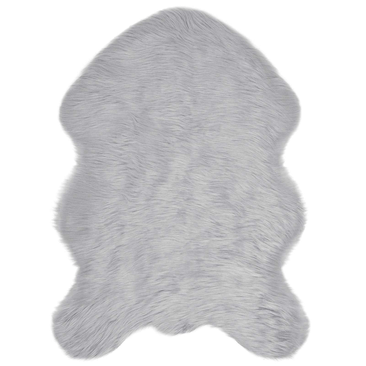 Fuskobbel lammeskindstæppe TAFALLA Grå 60 x 90 cm Polyester